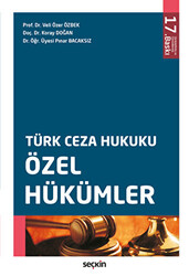 Türk Ceza Hukuku Özel Hükümler - 1