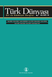Türk Dünyası Dil ve Edebiyat Dergisi Sayı: 56 - 1