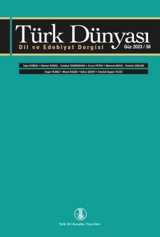 Türk Dünyası Dil ve Edebiyat Dergisi Sayı: 56 - 1