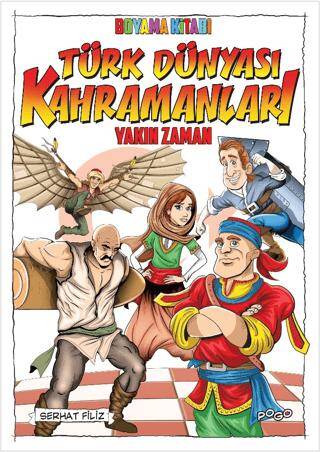 Türk Dünyası Kahramanları Boyama Kitabı - 1