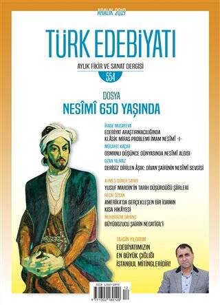 Türk Edebiyatı Dergisi Sayı: 554 Aralık 2019 - 1
