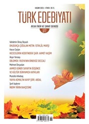 Türk Edebiyatı Dergisi Sayı: 577 Kasım 2021 - 1