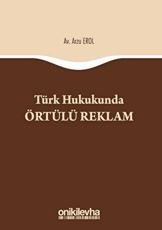 Türk Hukukunda Örtülü Reklam - 1