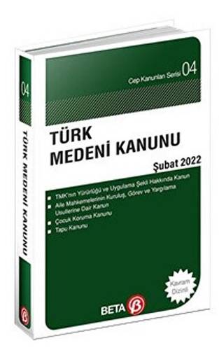 Türk Medeni Kanunu Şubat 2022 - 1