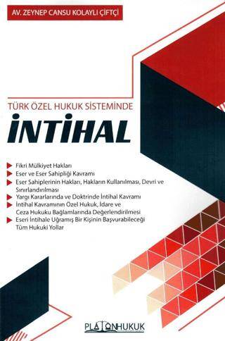 Türk Özel Hukuk Sisteminde İntihal - 1