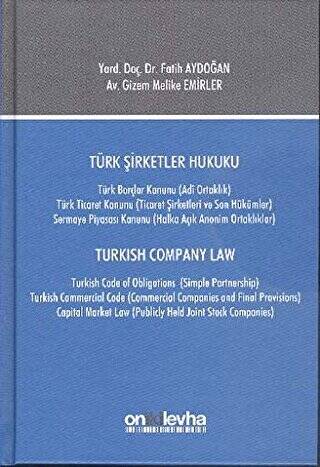 Türk Şirketler Hukuku - Turkish Company Law - 1