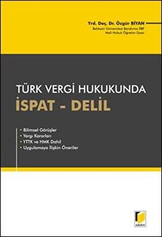Türk Vergi Hukukunda İspat - Delil - 1