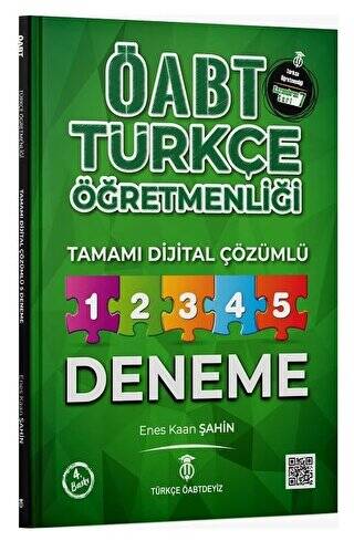 ÖABT Türkçe Öğretmenliği 5 Deneme Dijital Çözümlü - Enes Kaan Şahin - 1