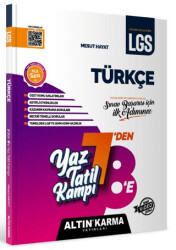 Türkçe Yaz Tatil Kampı LGS 7-8. Sınıf Hazırlık - Altın Karma Yayınları - Bayilik