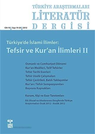 Türkiye Araştırmaları Literatür Dergisi Cilt 10 Sayı: 19-20 - 1