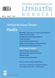 Türkiye Araştırmaları Literatür Dergisi Cilt 11 Sayı: 21 - 1