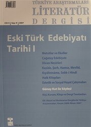 Türkiye Araştırmaları Literatür Dergisi Cilt 5 Sayı: 9 - 1