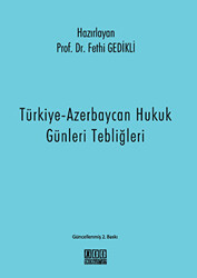 Türkiye-Azerbaycan Hukuk Günleri Tebliğleri - On İki Levha Yayınları