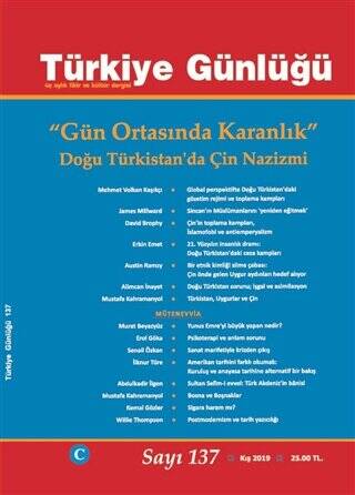 Türkiye Günlüğü Dergisi Sayı: 137 Kış 2019 - 1