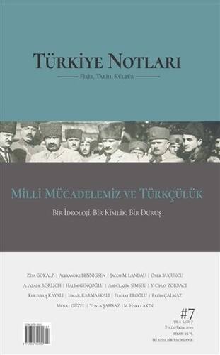 Türkiye Notları Fikir Tarih Kültür Dergisi Sayı: 7 - 1