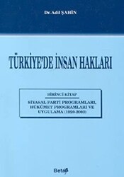 Türkiye’de İnsan Hakları 1. Kitap - Beta Yayınevi
