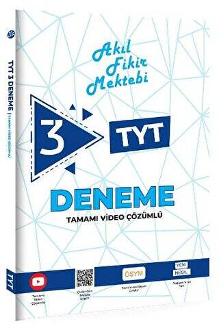 TYT Tamamı Video Çözümlü 3`lü Deneme - 1