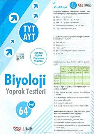 TYT AYT Biyoloji Yaprak Test - 1