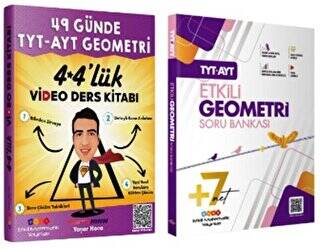 TYT AYT Etkili Geometri Soru Bankası ve 49 Günde TYT AYT Geometri Video Ders Kitabı - 1