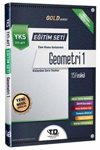 TYT AYT Geometri 1 Konu Anlatımlı Gold Serisi Fasikül Seti - 1