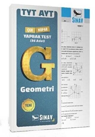 TYT AYT Geometri Çek Kopar Yaprak Test - 1