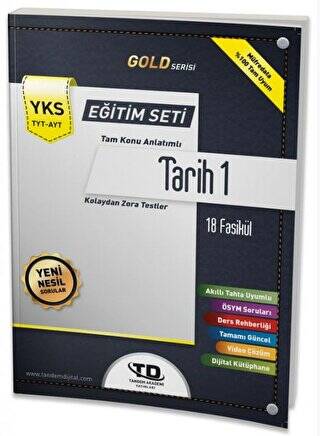 TYT - AYT Gold Serisi Tarih 1 18 Fasikül Eğitim Seti - 1