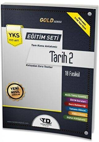 TYT - AYT Gold Serisi Tarih 2 18 Fasikül Eğitim Seti - 1