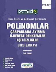 TYT AYT Konu Tik Polinomlar Çarpanlara Ayırma 2. Derece Denklemler Ve Eşitsizlikler Soru Bankası - 1