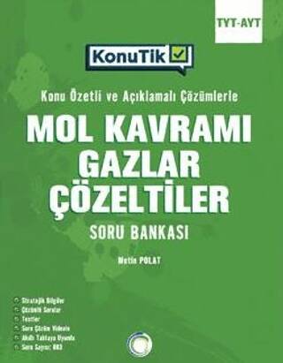 TYT-AYT Konutik Mol Kavramı Gazlar Çözeltiler - 1