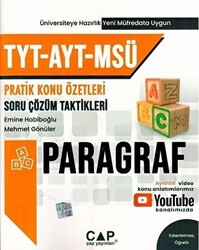 TYT AYT MSÜ Paragraf Konu Özetli Soru Çözümleri - 1