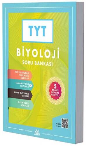 TYT Biyoloji Soru Bankası 5 Deneme Hediyeli-Video Çözümlü - 1