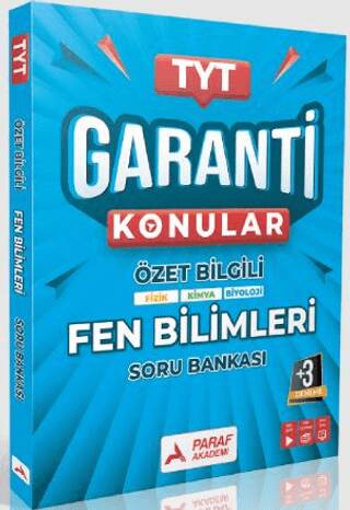 TYT Fen Bilimler Garanti Konular Soru Bankası - 1