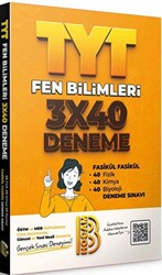 TYT Fen Bilimleri 3x40 Fasikül Denemeleri - 1