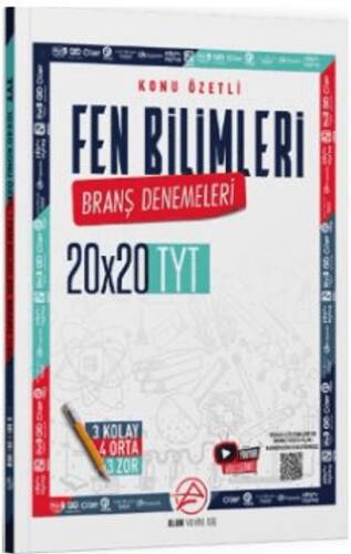 TYT Fen Bilimleri Konu Özetli 20 x 20 Branş Denemeleri - 1
