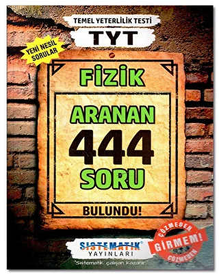 TYT Fizik 444 Aranan Soru - 1
