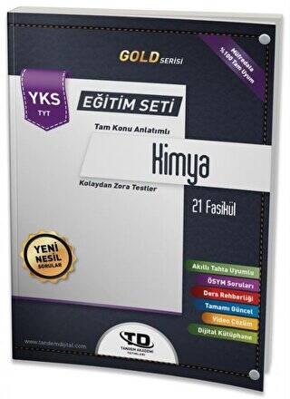 TYT Gold Serisi Kimya 21 Fasikül Eğitim Seti - 1
