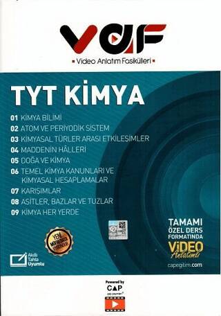 TYT Kimya Video Anlatım Fasikülleri - 1