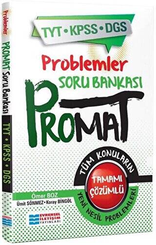 TYT-KPSS-DGS Promat Problemler Soru Bankası - 1