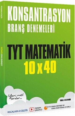 TYT Matematik 10×40 Konsantrasyon Branş Denemeleri - 1