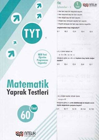 TYT Matematik 60 Yaprak Test - 1