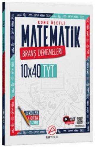 TYT Matematik Konu Özetli 10 x 40 Branş Denemeleri - 1
