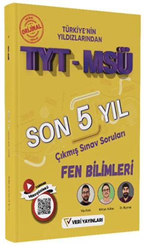 TYT MSÜ Fen Bilimleri Son 5 Yıl Çıkmış Sınav Soruları - 1