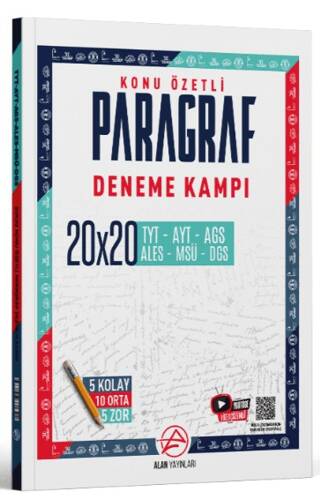 TYT Paragraf Konu Özetli 20 x 20 Deneme Kampı - 1