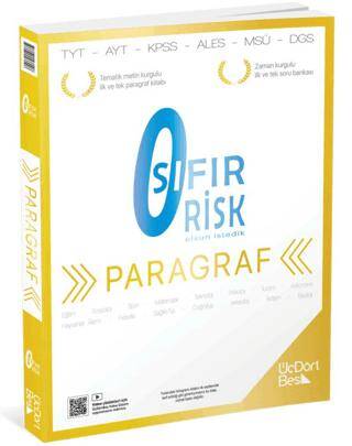 2026 TYT Paragraf Sıfır Risk Soru Bankası Video Çözümlü - 1