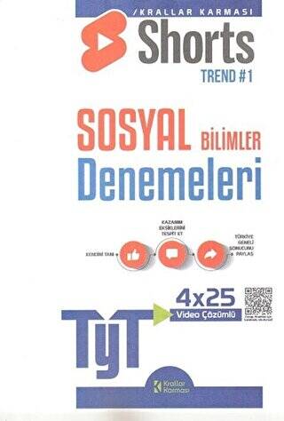 TYT Shorts 4x25 Sosyal Bilimler Denemeleri - 1