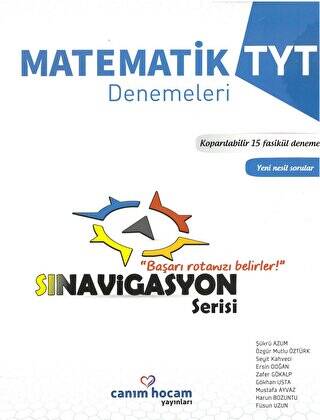 TYT Sınavigasyon Serisi Matematik Koparılabilir 15 Fasikül Deneme - 1