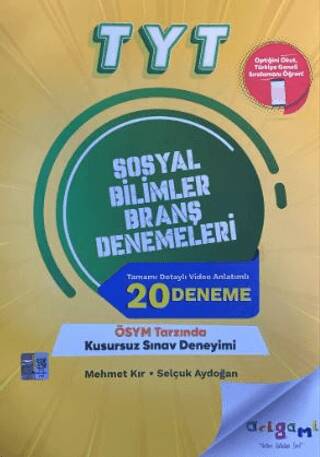TYT Sosyal Bilimler 20`li Deneme - 1