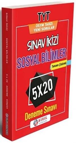 TYT Sosyal Bilimler Sınav ikizi Tamamı Çözümlü 5x20 Deneme Sınavı - 1