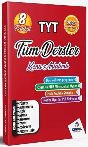 TYT Tüm Dersler 8 Fasikül Konu Anlatımlı - 1