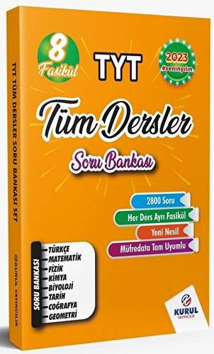 TYT Tüm Dersler 8 Fasikül Soru Bankası - 1